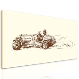 Obraz historické závodní auto