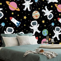 Samolepící tapeta vesmírný kamarádi na výpravě