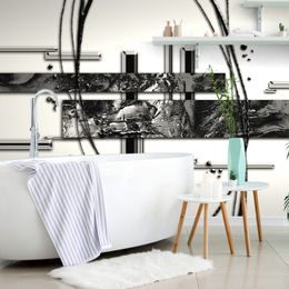 Tapeta černobílá elegance abstrakce