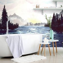 Originální tapeta malovaná divoká řeka