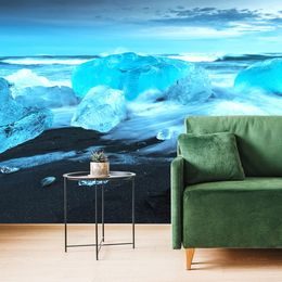 Fototapeta ledové kry na pobřeží