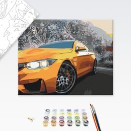 Malování podle čísel jízda na autě