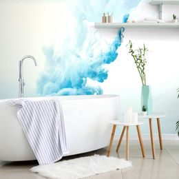 Samolepící tapeta nádherná hra modrého inkoustu