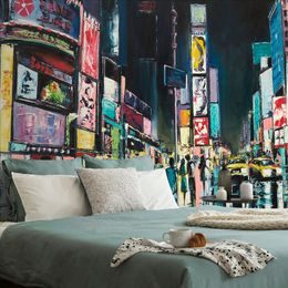 Zajímavá tapeta rušná ulice New Yorku