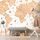 Samolepící tapeta mapa světa s historickým nádechem v béžovém provedení