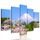 5-dílný obraz Japonská sopka Fuji