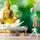 Samolepící tapeta Buddha sedící na lotosovém květu