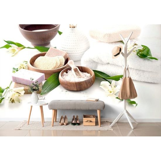 Tapeta zátiší ve wellnessu