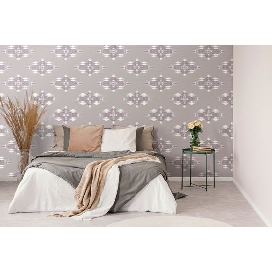 Samolepící tapeta abstraktní obrazce na béžovém pozadí