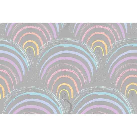 Samolepící tapeta roztomilé veselé duhy