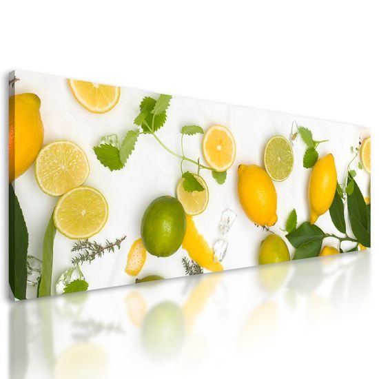 Obraz citrónové a limetkové zátiší