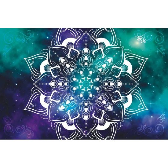 Samolepící tapeta vesmírná Mandala