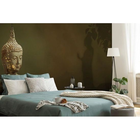 Samolepící tapeta socha Buddhy s jeho odrazem