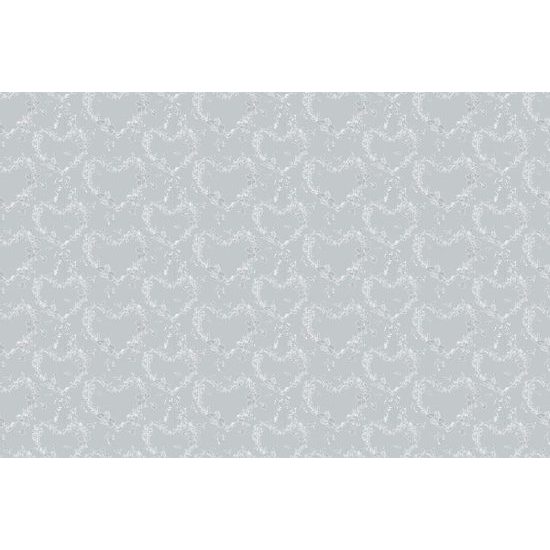 Tapeta romantické květinové srdce na šedém pozadí