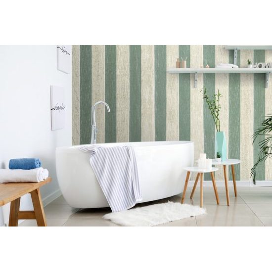 Samolepící tapeta imitace dřeva v zajímavém zeleném provedení