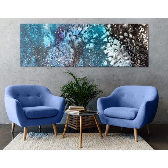 Obraz abstrakce zimní přírody