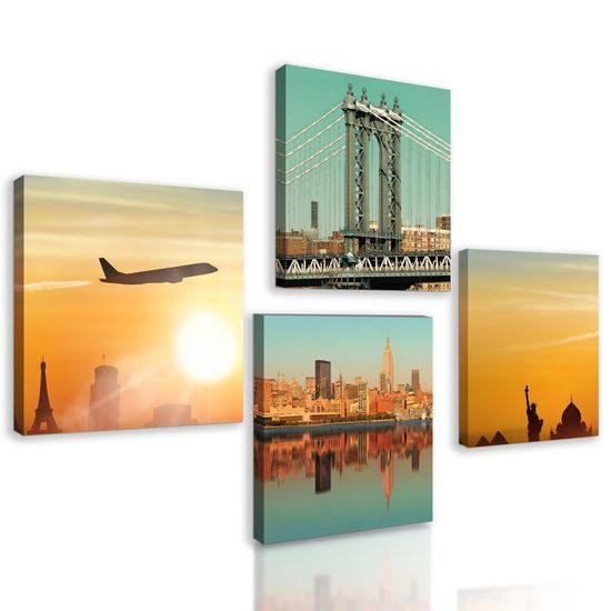 Set obrazů výlet do New Yorku