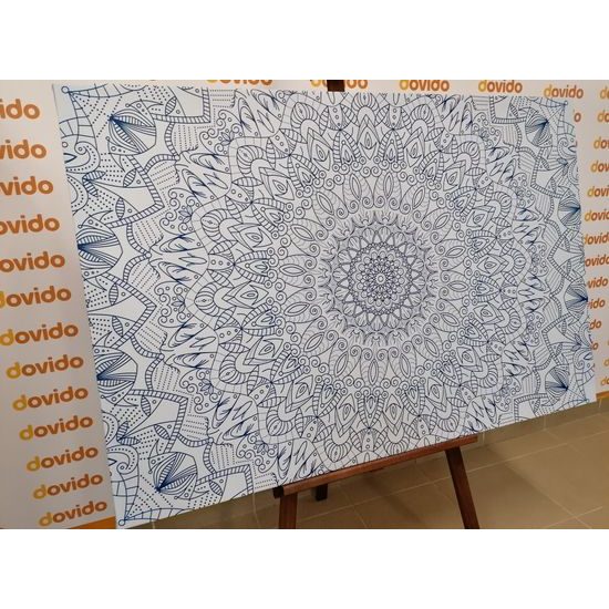 Obraz světle modrá orientální Mandala
