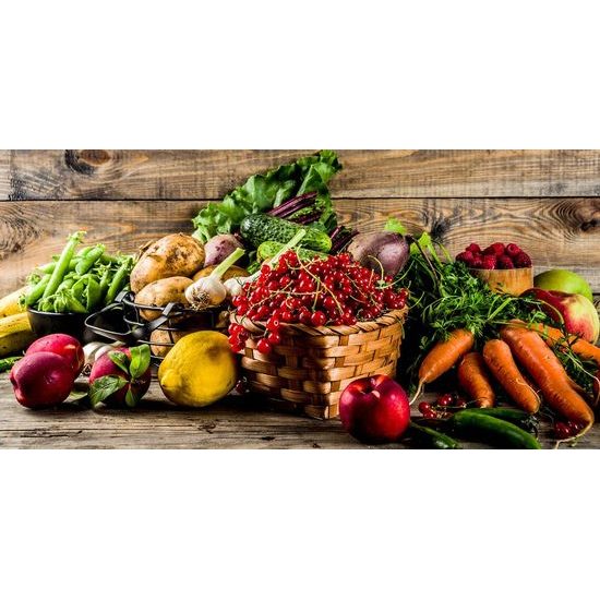 Obraz směs čerstvého ovoce a zeleniny