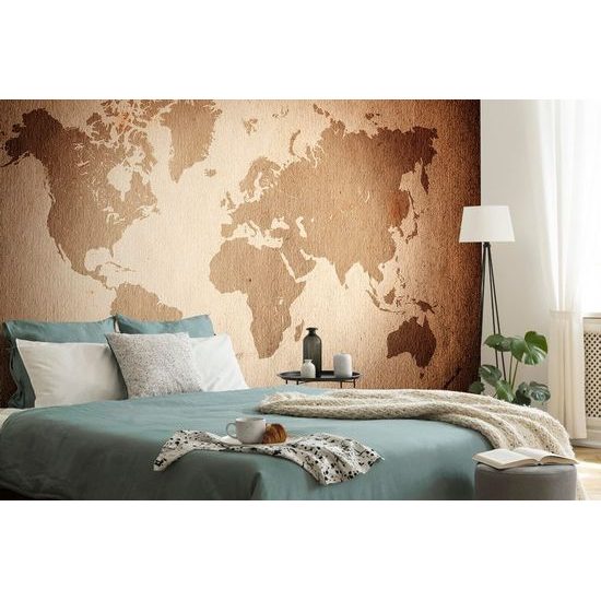 Tapeta mapa s vintage nádechem