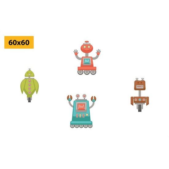 Set obrazů dělají rodinka