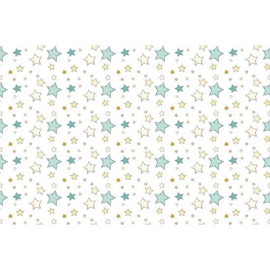 Samolepící tapeta hravé hvězdičky na bílém pozadí