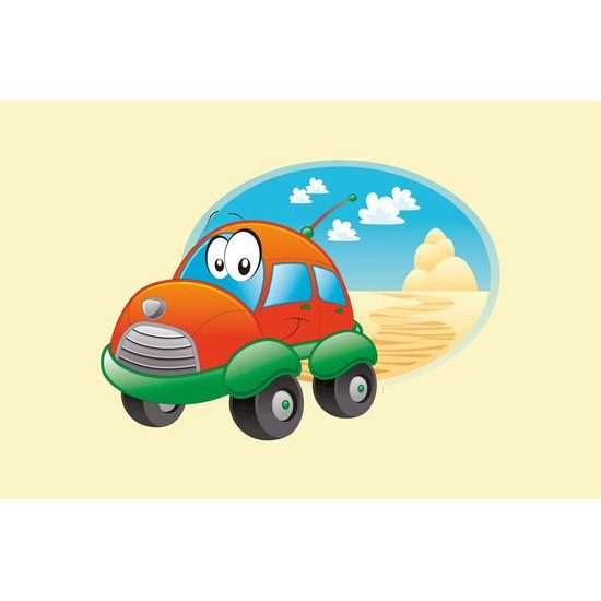 Tapeta autíčko na poušti