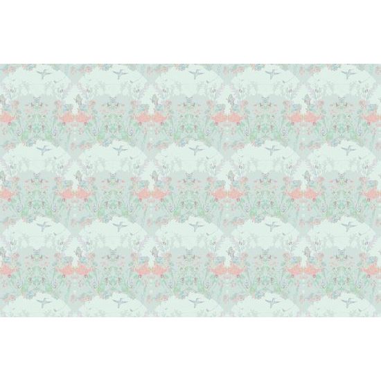 Samolepící tapeta magická louka na zeleném pozadí