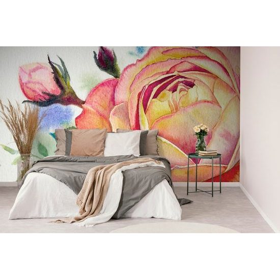 Tapeta krásná malba růže