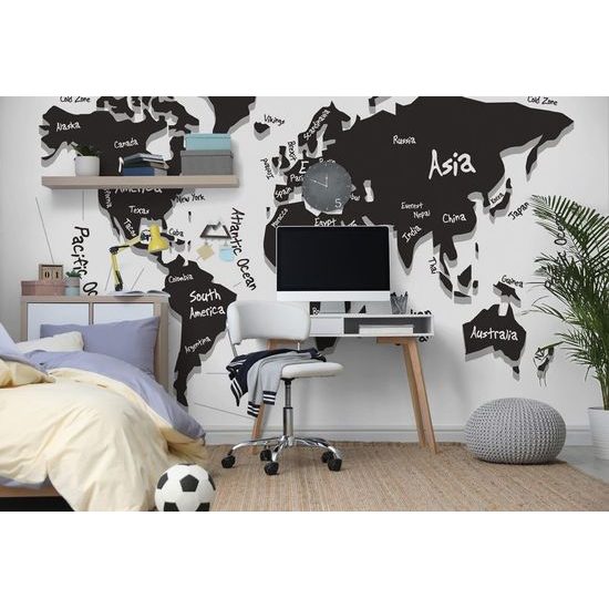 Tapeta zajímavá mapa světa