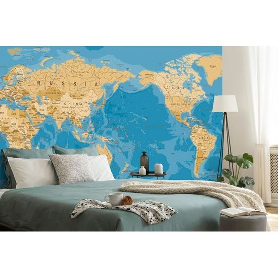 Samolepící tapeta mapa světa v nevšedním provedení