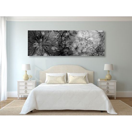 Obraz Mandala v černobílém provedení