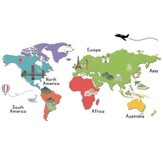 Tapeta mapa s nejvýznamnějšími památkami