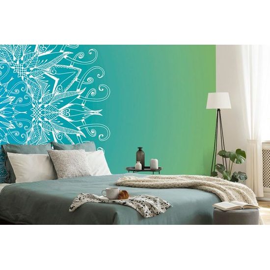 Tapeta zajímavá Mandala v přírodních barvách