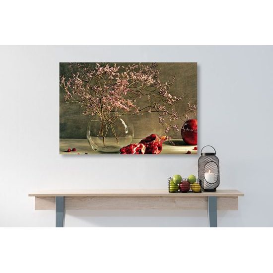 Obraz umělecké zátiší s granátovým jablkem