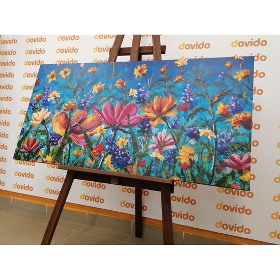 Obraz barevné luční květiny