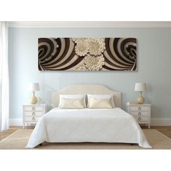 Obraz spirála v dřevěném provedení