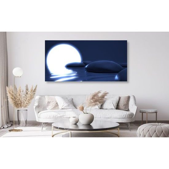 Obraz kameny pod úplňkem měsíce