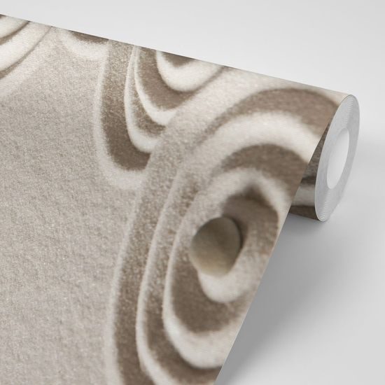 Fototapeta písečné kruhy se zen kameny