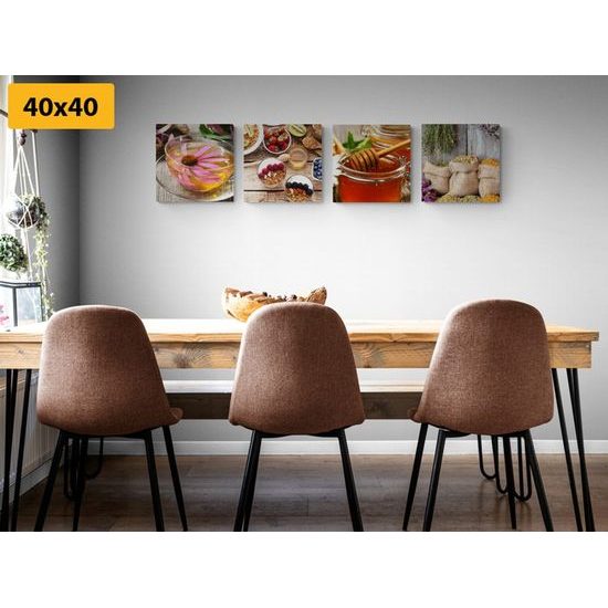 Set obrazů zdravý jídelníček