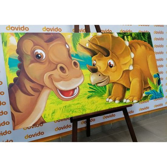 Obraz přátelské dinosauři