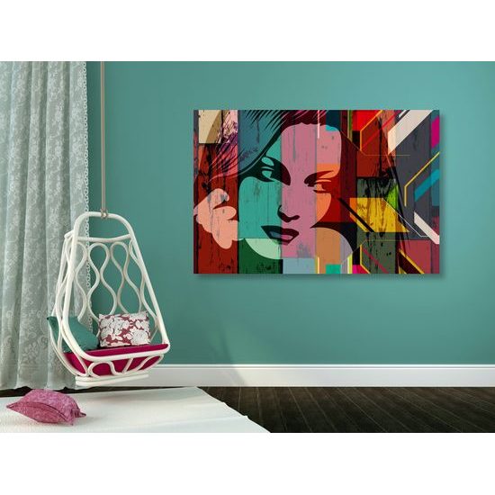 Obraz krása ženy v pop art stylu