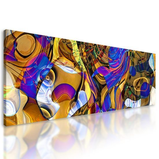 Obraz exploze abstraktních tvarů