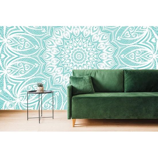 Samolepící tapeta nekonečná Mandala v modrém provedení