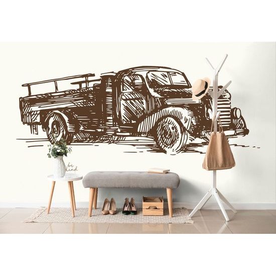 Samolepící tapeta historické nákladní automobil
