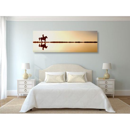 Obraz jízda za západem slunce