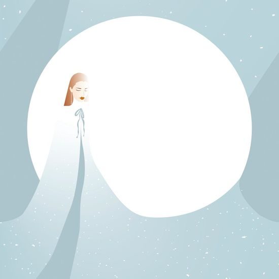 Samolepící tapeta paní zima