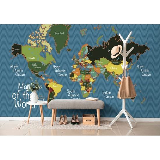 Tapeta neobyčejná mapa světa