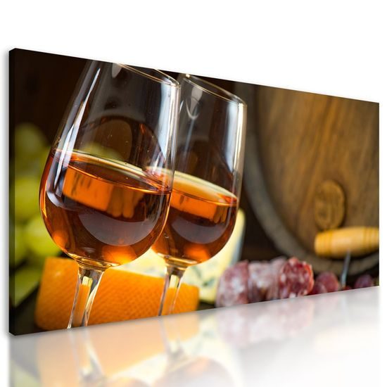 Obraz romantika při chutné večeři