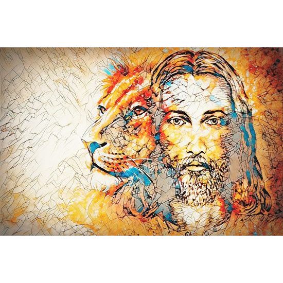 Tapeta spojení lva a stvořitele